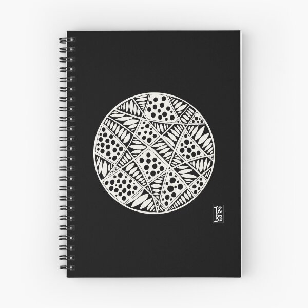 Aperçu de l'œuvre Virages emmêlés - Noir et blanc créée et vendue par TandBB.
