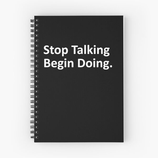 Item preview, stop talking begin doing motivational inspirational t-shirt designed and sold by Textees25.