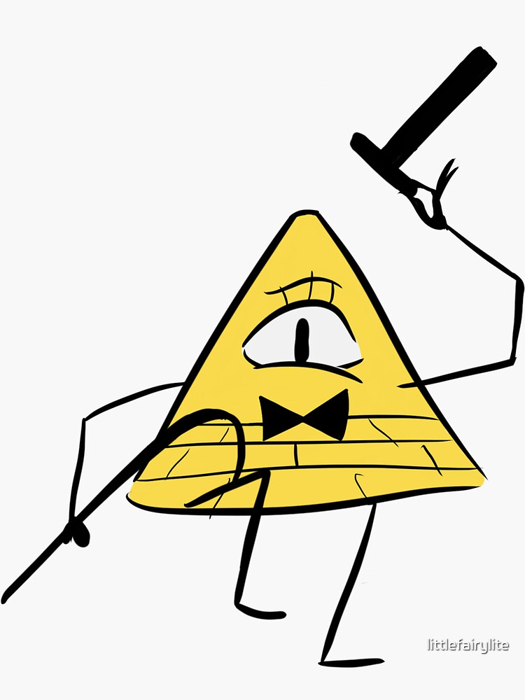 "Triangle Demon" Sticker for Sale by littlefairylite Redbubble