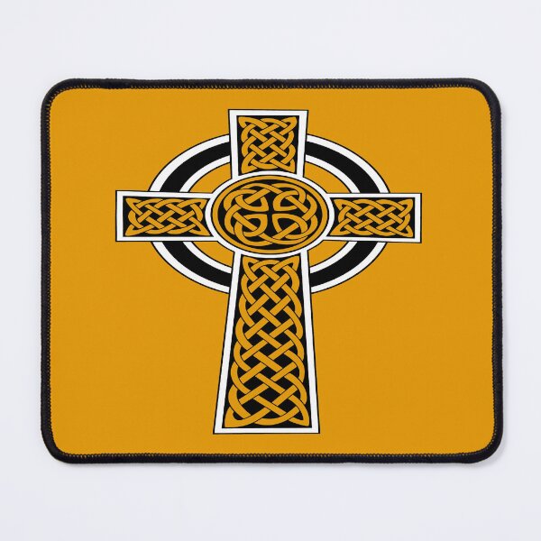 Item preview, Ornamental Celtic High Cross Decorative Knotwork Black and White designed and sold by taiche.