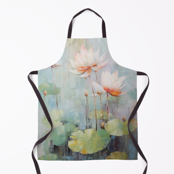 Item preview, Thick brush strokes impressionistic flower lotus flowers background poster decorative painting 26 designed and sold by UnaWu533.