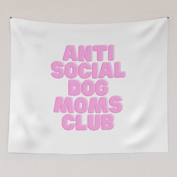 Item preview, Anti Social Dog Mom | Classic T-Shirt, Sticker designed and sold by NicolasGlowArt.