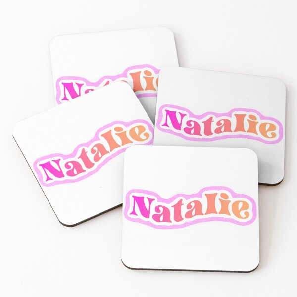 Item preview, Natalie Name Sticker Pink Gradient designed and sold by NataGerken.