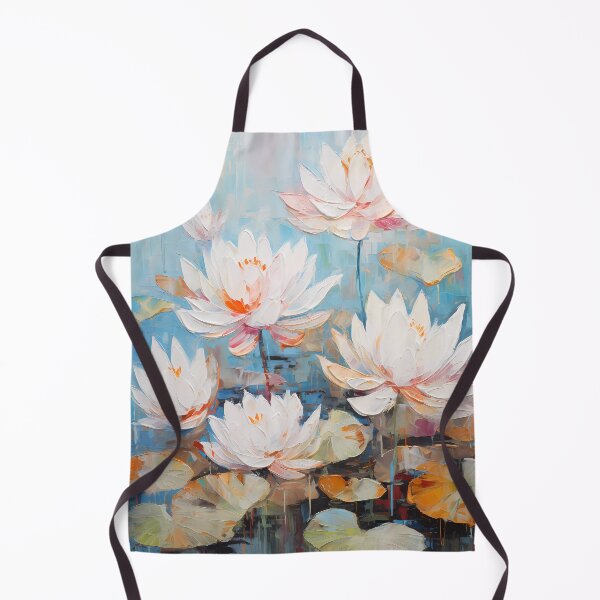 Item preview, Thick brush strokes impressionistic flower lotus flowers background poster decorative painting 29 designed and sold by UnaWu533.