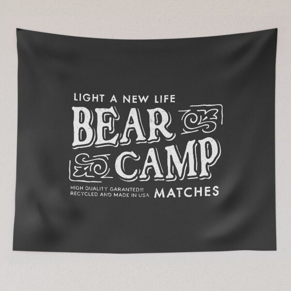 Item preview, Bear Camp Retro Matches Logo designed and sold by JakeRhodes.