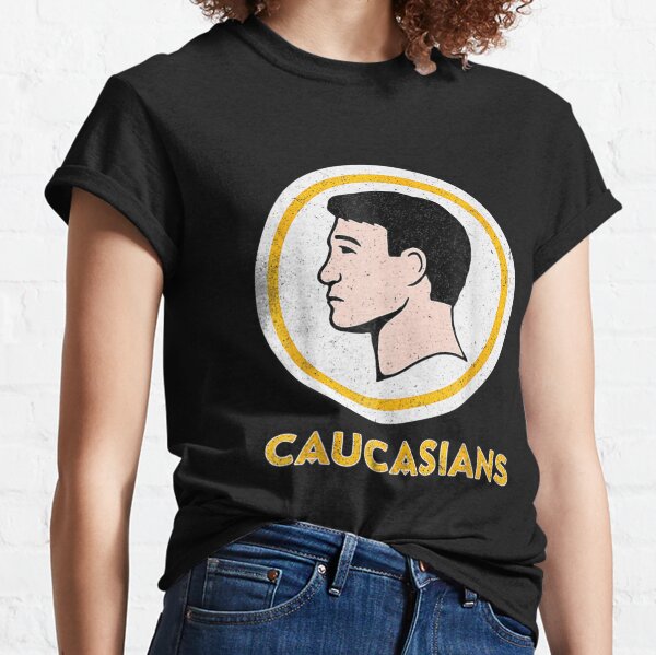 Caucasians Shirt Vintage Mens Womens Caucasians Tshirt Caucasians T Shirt  Y2k Memes Sweatshirt Hoodie Caucasians Redskins Shirt Indian Wearing  Caucasians Shirt NEW - Laughinks