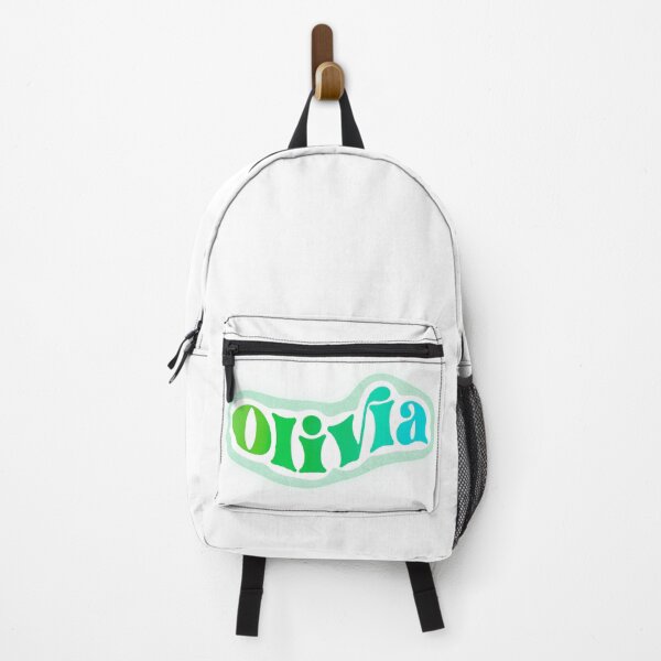 Item preview, Olivia Name Sticker Green & Blue Gradient designed and sold by NataGerken.