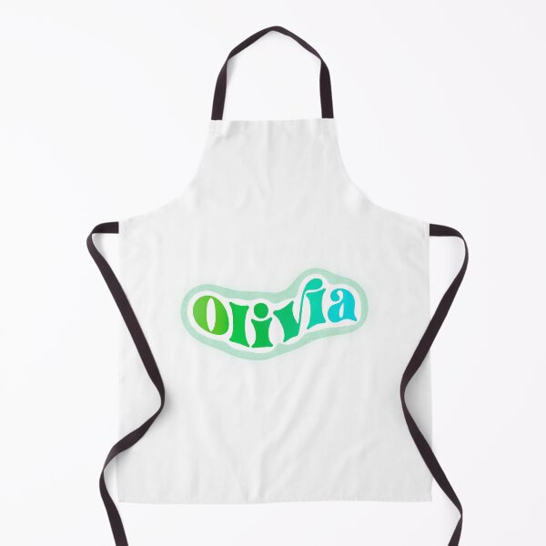 Item preview, Olivia Name Sticker Green & Blue Gradient designed and sold by NataGerken.