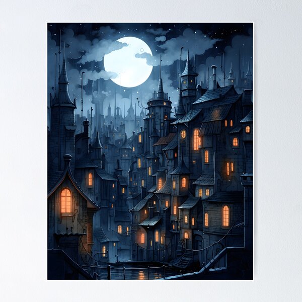Item preview, Dreamy Cityscape | Sketch designed and sold by Shirtastically.