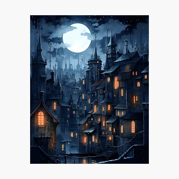 Item preview, Dreamy Cityscape | Sketch designed and sold by Shirtastically.