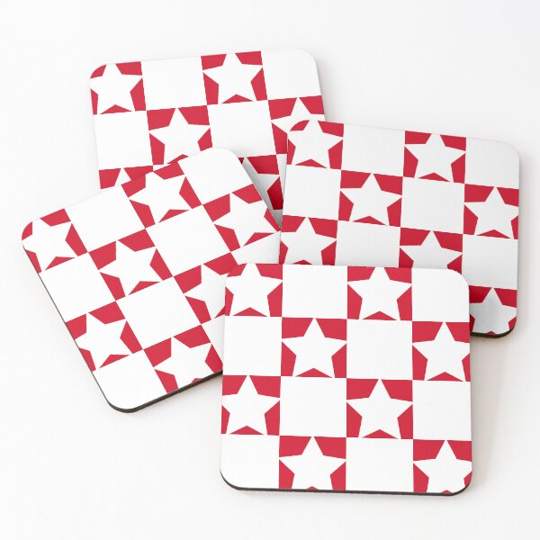 Item preview, red star checkerboard designed and sold by sillygaydesigns.