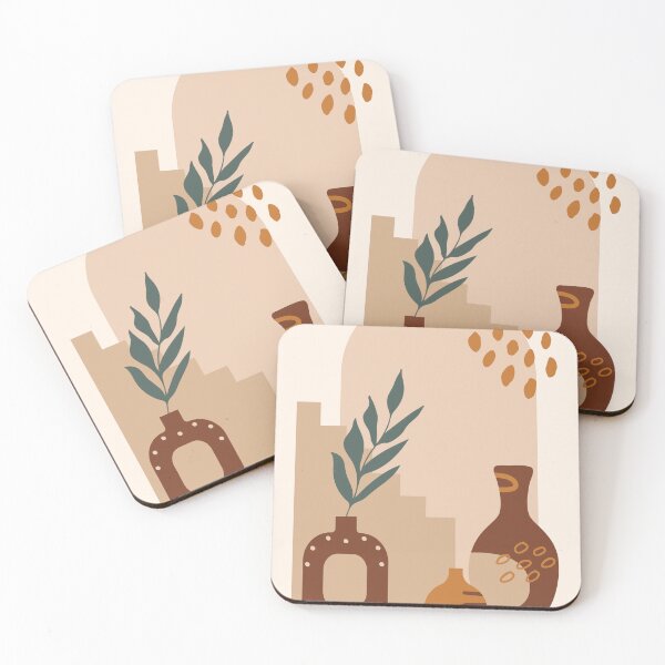 Item preview, Modern abstract plants and shapes designed and sold by BookishSpace1.