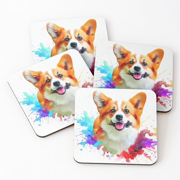 Item preview, Welsh Corgi Splash Art designed and sold by The Digital Compass.