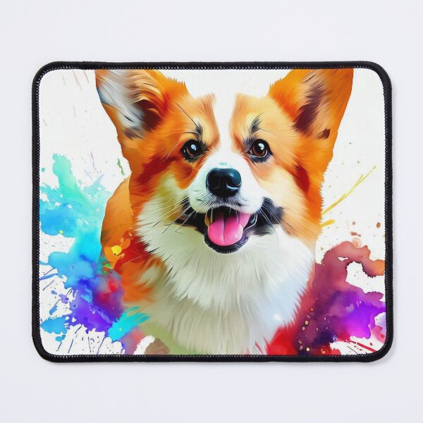 Item preview, Welsh Corgi Splash Art designed and sold by The Digital Compass.