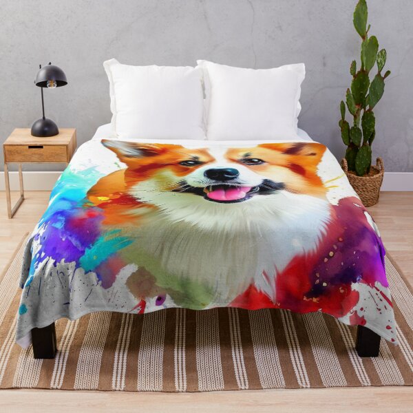 Item preview, Welsh Corgi Splash Art designed and sold by The Digital Compass.