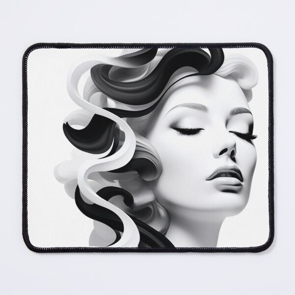 Item preview, Nice black and white hair dancing beauty woman designed and sold by 19DEC.