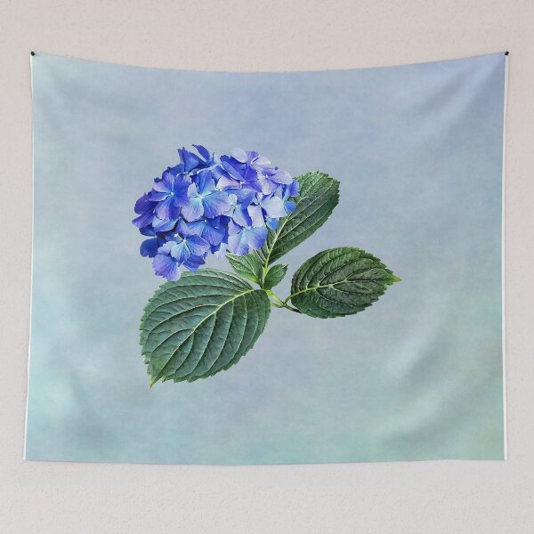 Item preview, Dark Blue Hydrangea with Leaves designed and sold by Susan Savad.