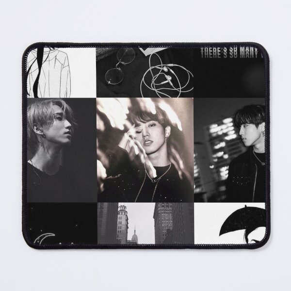 Item preview, Stray Kids Han Jisung black and white visual singer dancer rapper Quokka of our hearts kpop boy group korea designed and sold by Kpop-Noona.