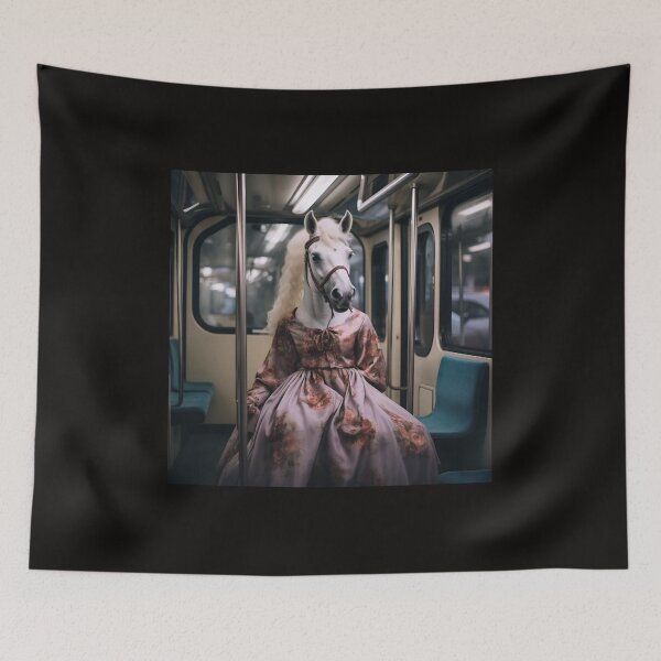 Artikelvorschau, Pferd im humorvollen Kleid entworfen und verkauft von Art91design.