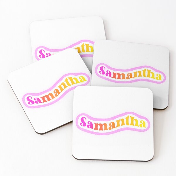 Item preview, Samantha Name Sticker Pink Gradient designed and sold by NataGerken.