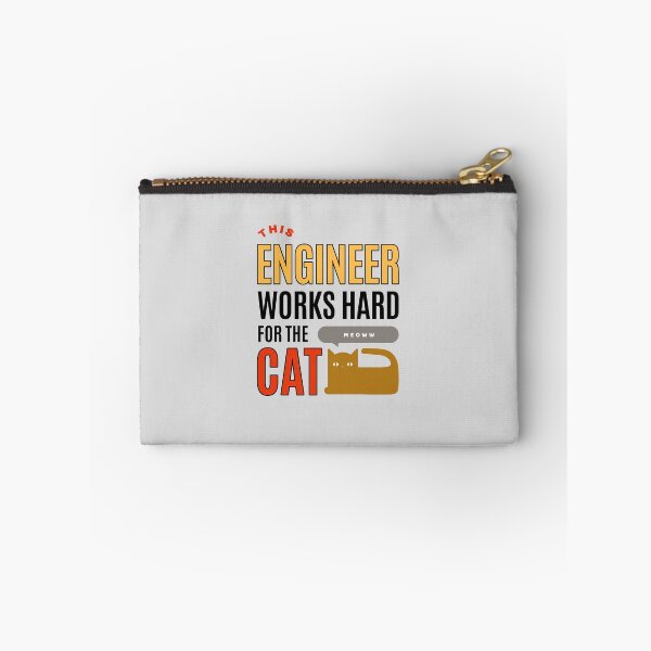 Item preview, This Engineer Works Hard for the Cat - Cat Lover (Ver1) designed and sold by SallySunday.