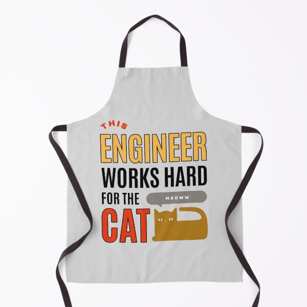 Item preview, This Engineer Works Hard for the Cat - Cat Lover (Ver1) designed and sold by SallySunday.