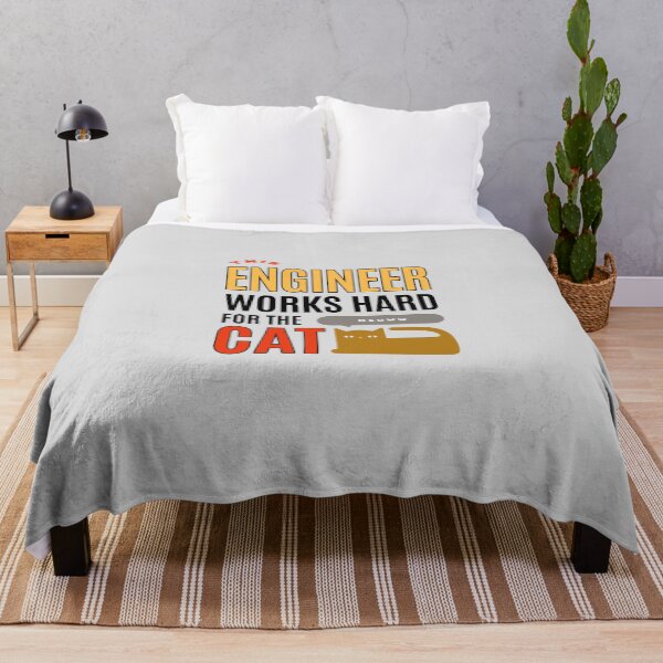 Item preview, This Engineer Works Hard for the Cat - Cat Lover (Ver1) designed and sold by SallySunday.