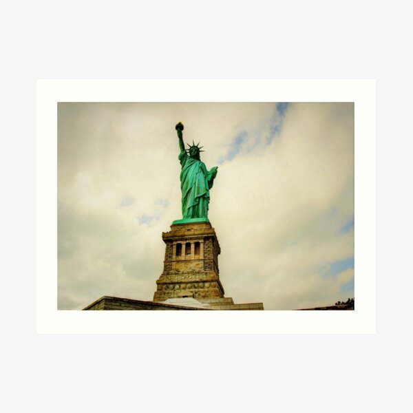 A visit with the Lady - Liberty Island Art Print