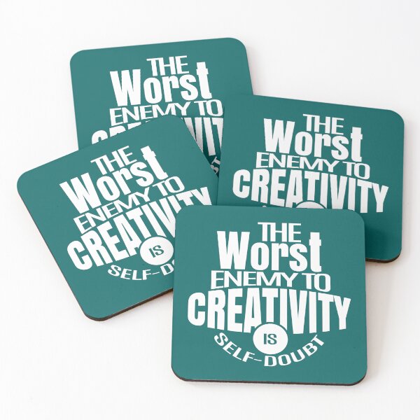 Item preview, The worst enemy to creativity is self-doubt designed and sold by Giro-design.