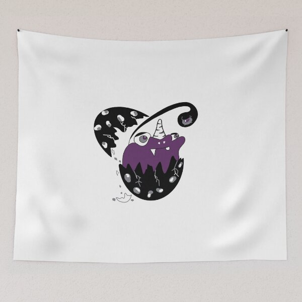 Item preview, Subtle Asexual LGBTQ Pride Dinosaur Breaking Eggshells designed and sold by GM-666.