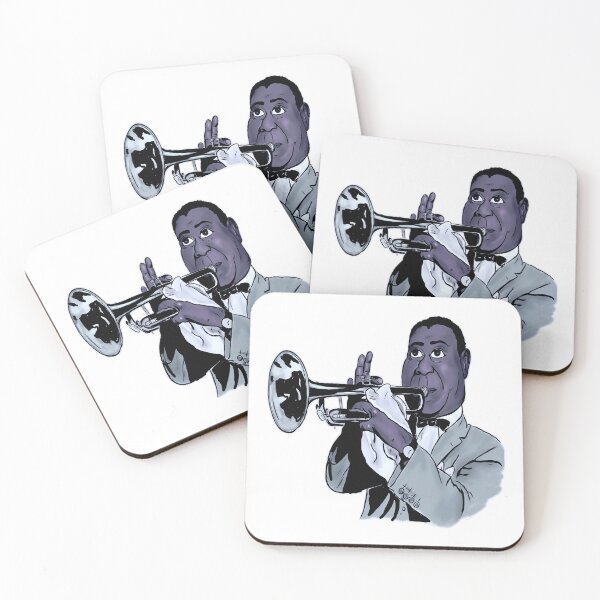 Aperçu de l'œuvre Dessin animé de Louis Armstrong créée et vendue par Sylvanny.