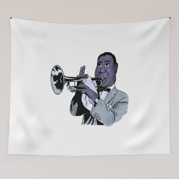 Item preview, Louis Armstrong Cartoon designed and sold by Sylvanny.
