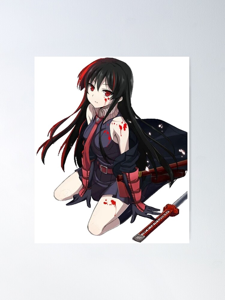 Akame ga Kill Red Eyes Sword Anime Poster for Sale by Anime Store