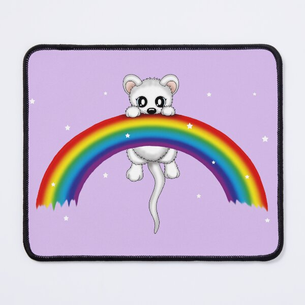 Item preview, cute mouse on rainbow designed and sold by Pezi-Creation.