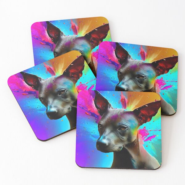 Item preview, Elegant Xoloitzcuintli: Celebrating Canine Beauty Splashart designed and sold by The Digital Compass.