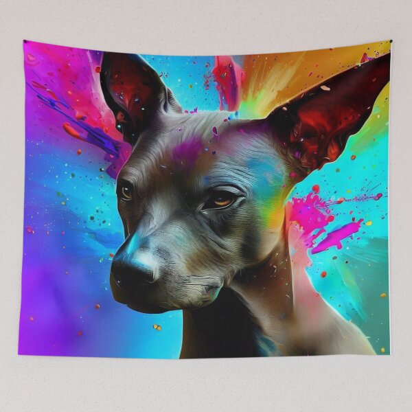 Item preview, Elegant Xoloitzcuintli: Celebrating Canine Beauty Splashart designed and sold by The Digital Compass.