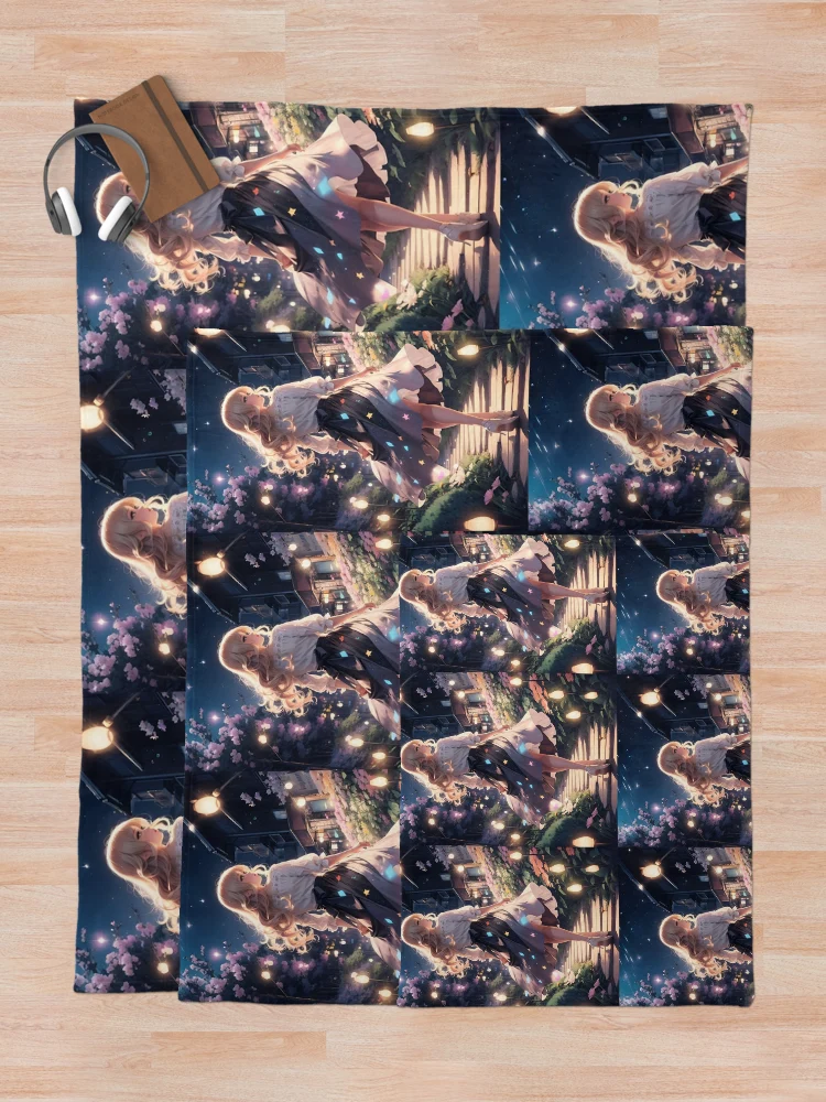 Thumbnail 5 of 6, Throw Blanket, High contrast designed and sold by ROKANDESIGNART.
