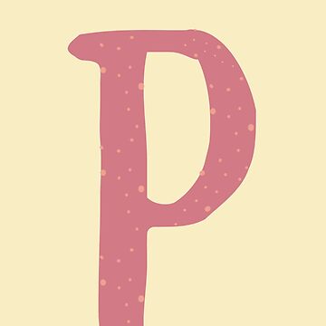 Pink Letter P 4 | Sticker