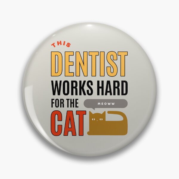Item preview, Este dentista trabaja duro por el gato - Cat Lover (Versión 1) designed and sold by SallySunday.