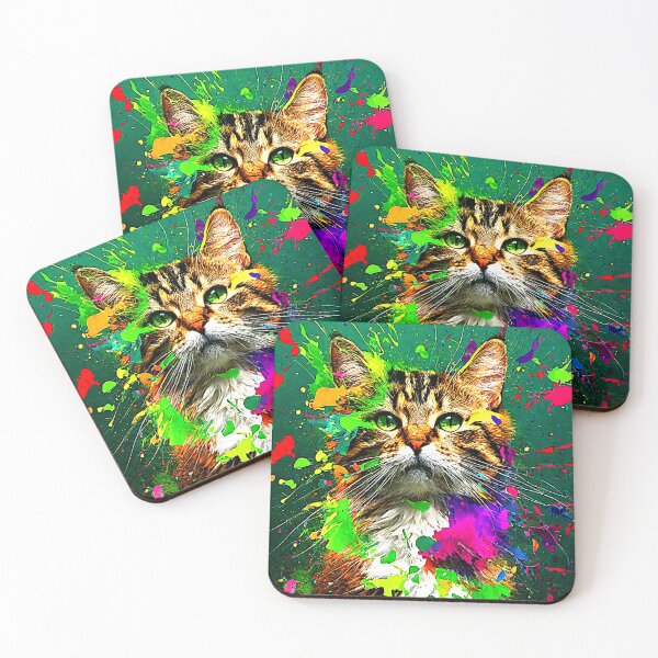 Item preview, Bigcat's graffiti artwork bursts to life with a vibrant color splash. designed and sold by Best-Art-32.