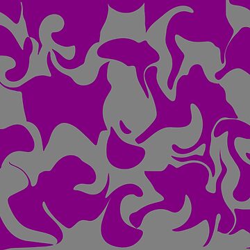 Artwork thumbnail, Purple and Grey Abstract Art Pattern Design by Geo  Artwork