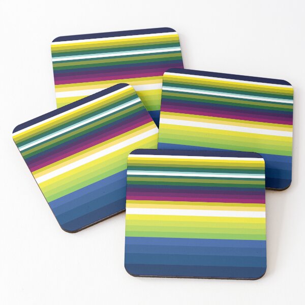 Item preview, stripe, neon, rainbow, colorful, blue,  designed and sold by mintdiamond21.