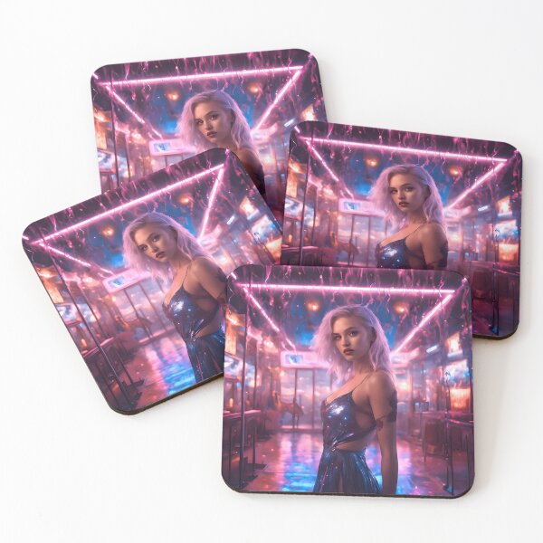 Item preview, Girl at an arcade bar Long designed and sold by HauteTrend.