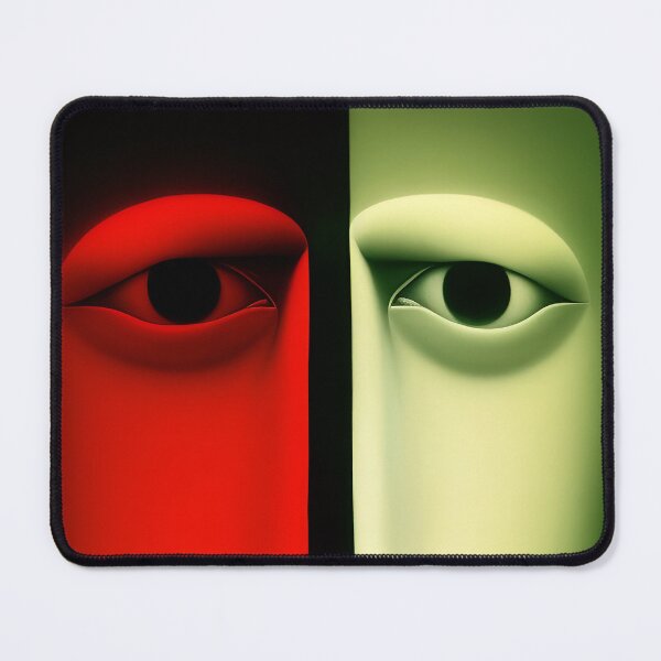 Item preview, Canvas of green "Surreal Man" designed and sold by CreArtorium.