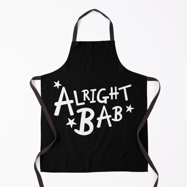 Item preview, White Alright Bab - Black Background designed and sold by Helen McCartney Designs.