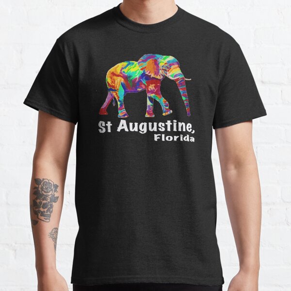 Item preview, Rainbow Elephant St Augustine, Florida Beach Shirt designed and sold by Jobrien58.