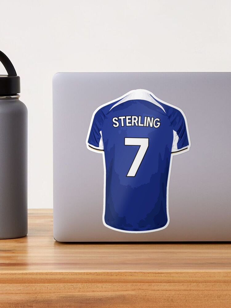 Raheem Sterling Name and Number Jersey Illustration - Chelsea