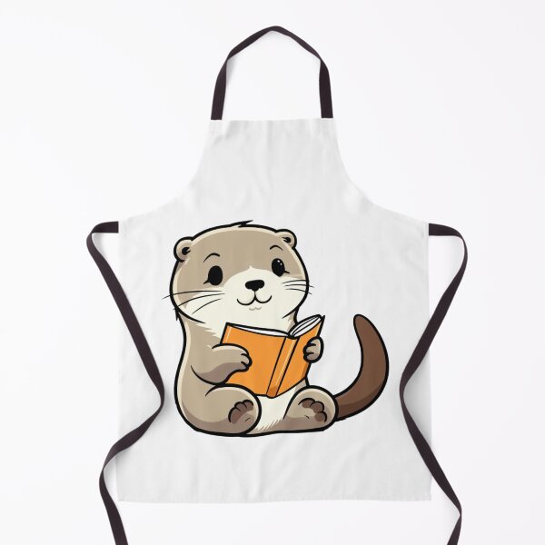 Item preview, Cute otter reading designed and sold by PawelNature.