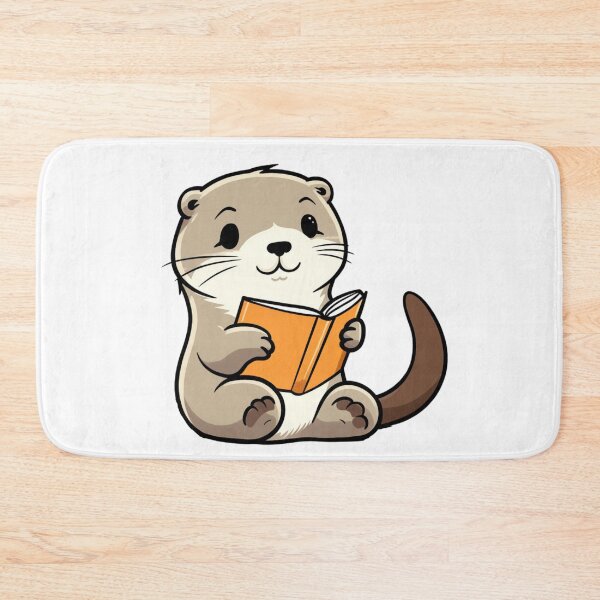 Item preview, Cute otter reading designed and sold by PawelNature.