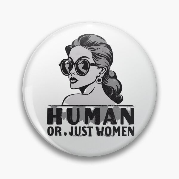 Item preview, Women word " Human or just Women " Sticker Retro Style designed and sold by sfwArt.